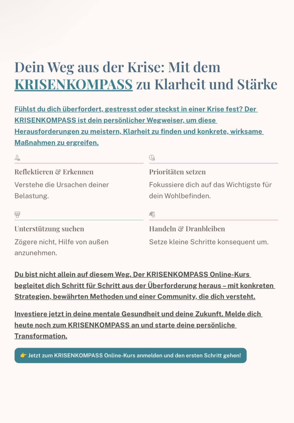 Gratis PDF - Selbsttest für Krisenbewältigung